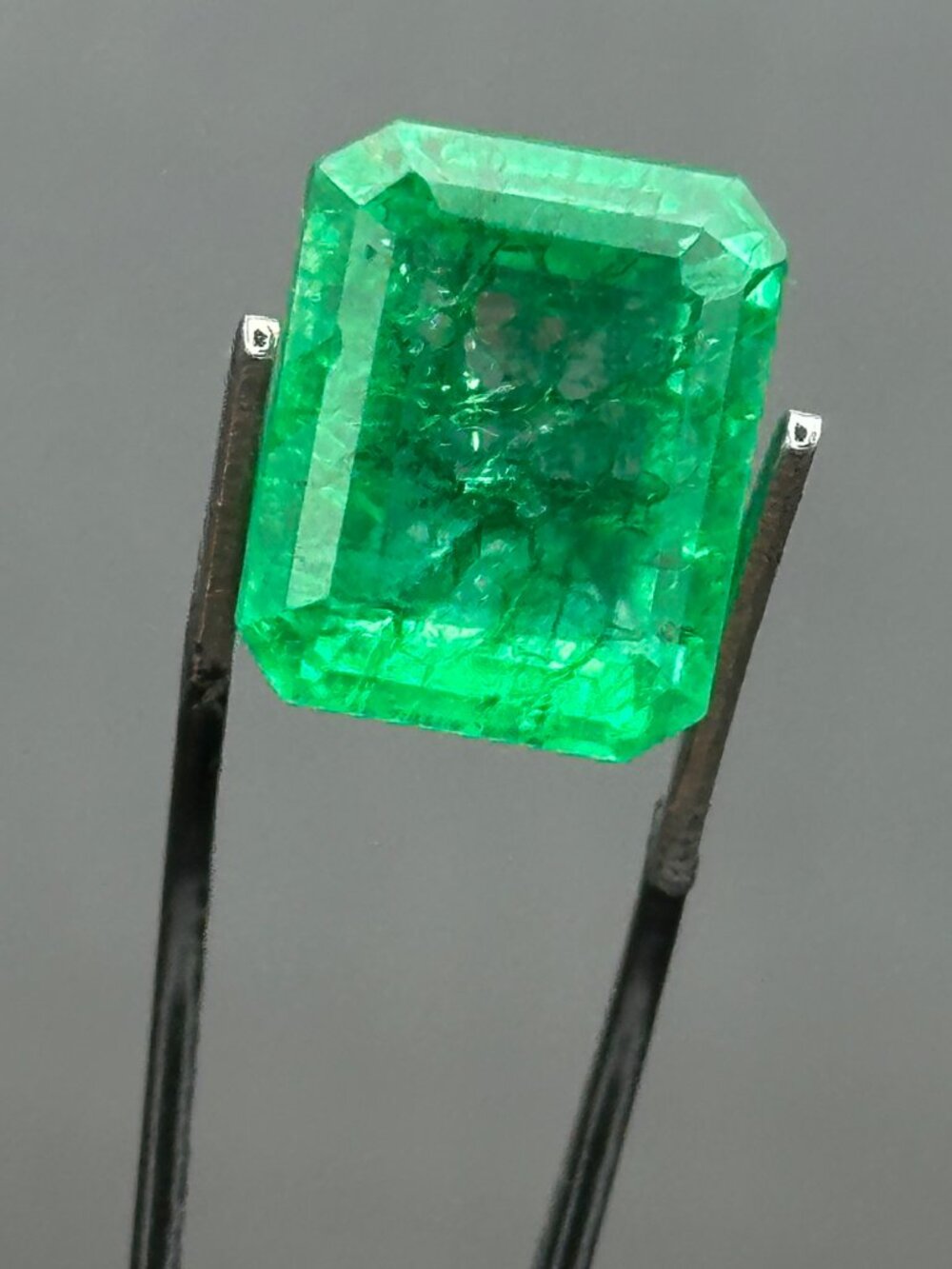 Certified Emerald Cut Emerald *Enhanced